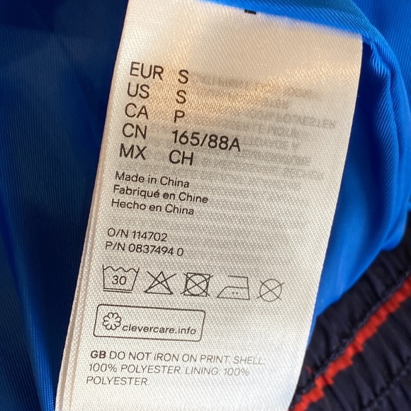 Justin Skye x H&M Dark Blue Checked Cropped Jacket Size Small EUC - Picture 9 of 13